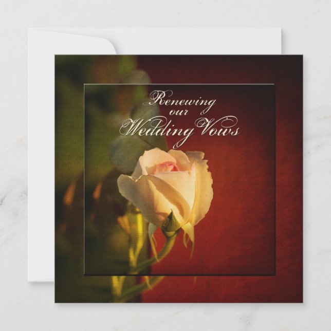 Renewing Wedding Vows - Invitations (Front)