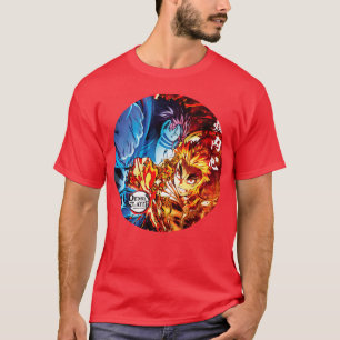 Rengoku vs Akaza Demon Slayer Clash friend T-Shirt
