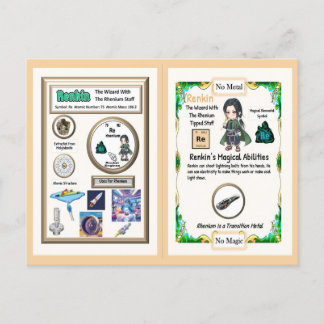 Renkin Wizard - Rhenium Element Postcard