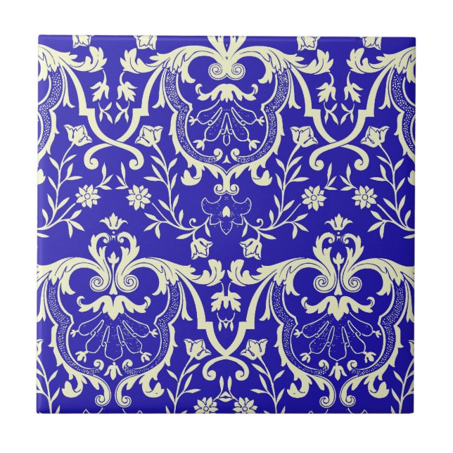 Rennaisance Damask #1 @ Sonolotre Ceramic Tile (Front)