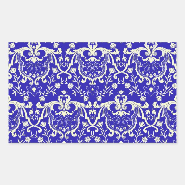Rennaisance Damask #1 @ Sonolotre Rectangular Sticker (Front)