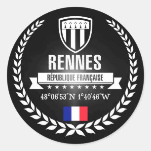Rennes Classic Round Sticker