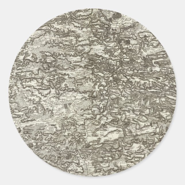 Rennes Classic Round Sticker (Front)