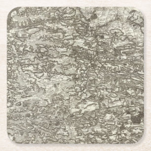 Rennes Square Paper Coaster