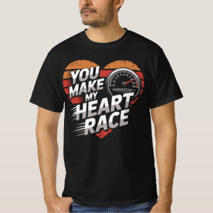 Rennsport Herzschlag Shirt für Männer und Frauen