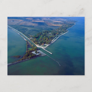 Reno Beach at Lake Erie Aerial Photograph Postcard