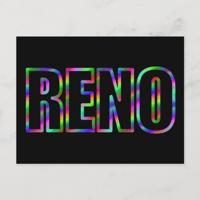 RENO Neon Postcard (Front)