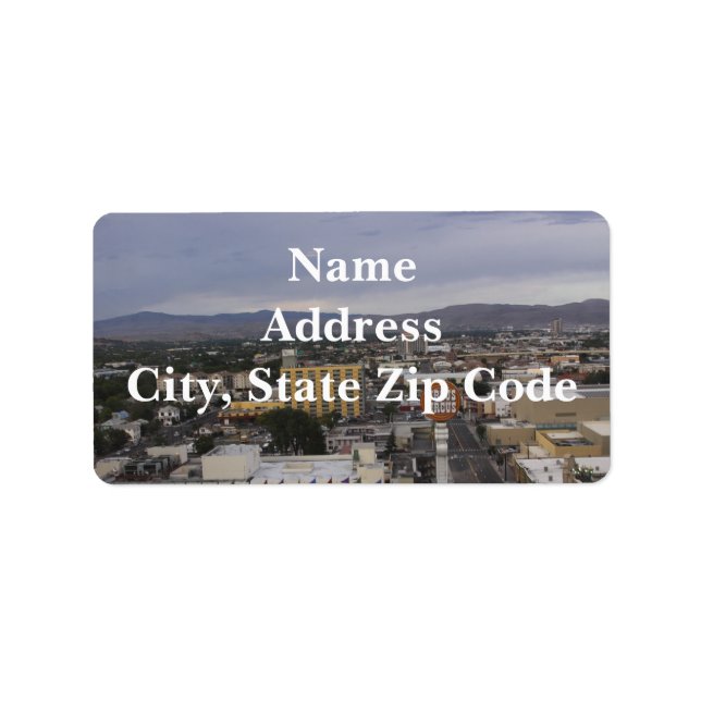 Reno, Nevada Address Label (Front)
