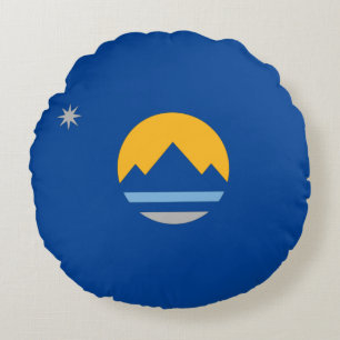 Reno (Nevada) City flag Round Cushion