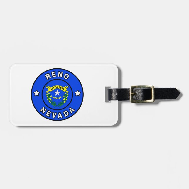 Reno Nevada Luggage Tag (Front Horizontal)