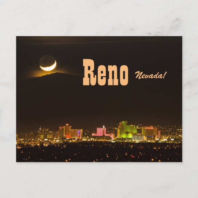Reno Nevada New Moon Postcard (Front)