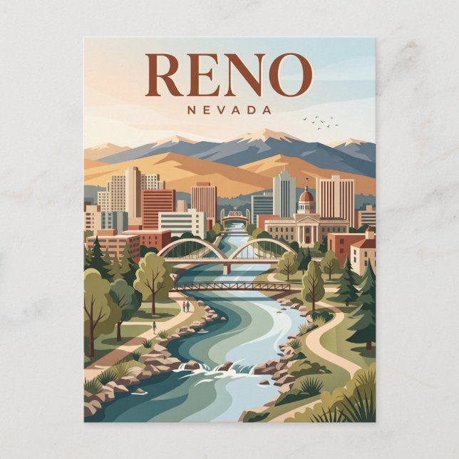 Reno Nevada Postcard (Front)
