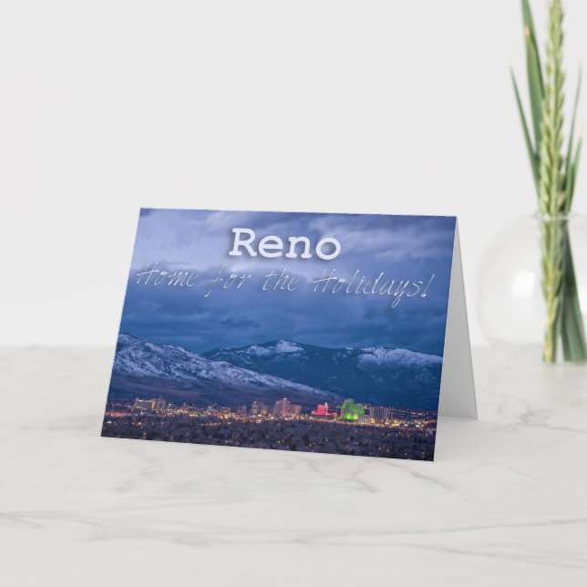 Reno Nevada Seasons Greetings Holiday Card (Front)