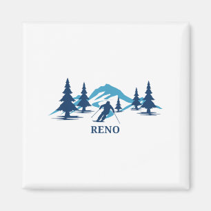 Reno Nevada Ski Resort Skiing Skier _1 Magnet