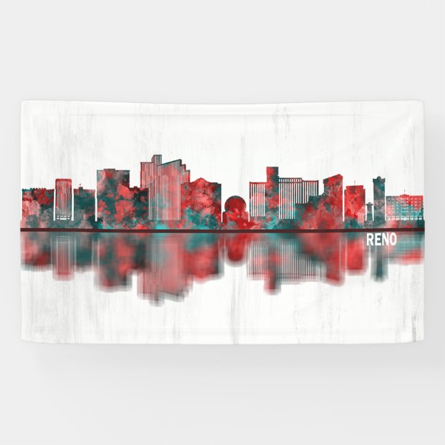 Reno Nevada Skyline Banner (Horizontal)