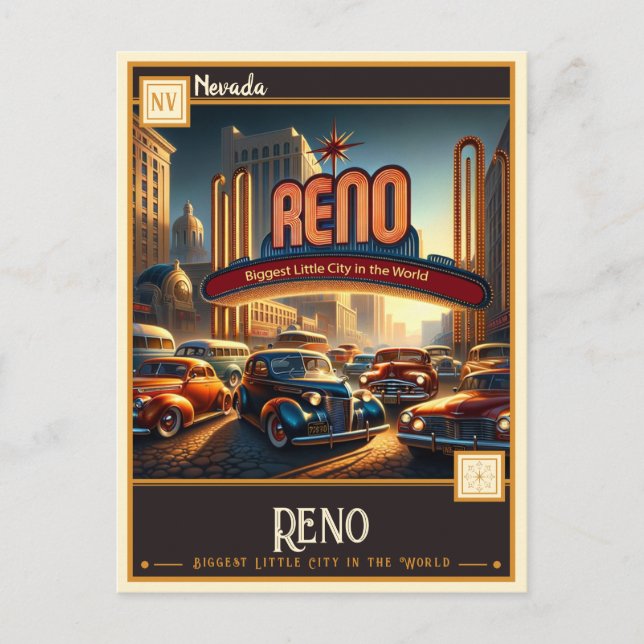 Reno, Nevada | Vintage Postcard (Front)