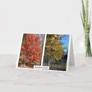 Reno Parks in Fall, Nevada, Photography J.Halko Card