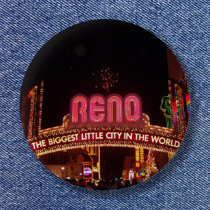 Reno Sign 6 Cm Round Badge