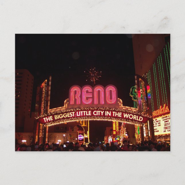 Reno The Biggest Little City in the World Sign Postcard (Front)