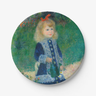 Renoir "A Girl With A Watering Can" Paper Plate