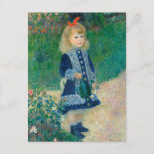 Renoir "A Girl With a Watering Can" Postcard