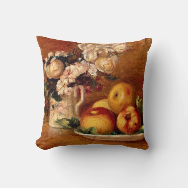Renoir - Apples and Flowers Cushion (Front)