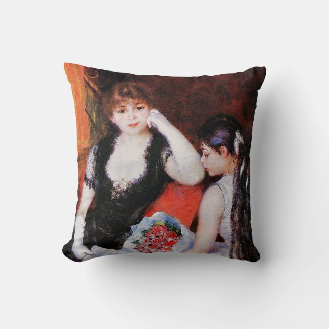 Renoir - At the Concert-Box at the Opera Cushion (Front)