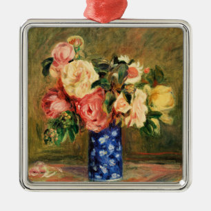 Renoir - Bouquet of Roses Metal Ornament