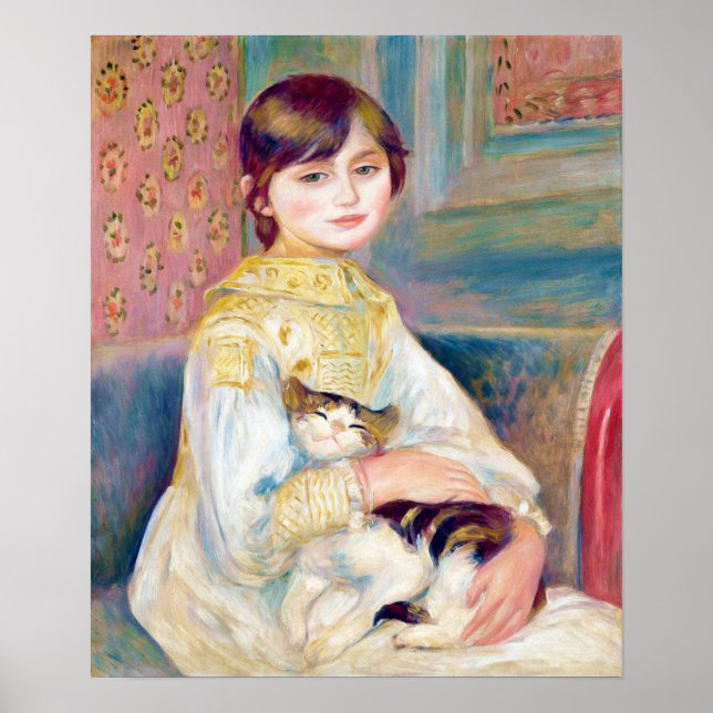 Renoir Child with cat (Julie Manet) CC1242  Poster (Front)
