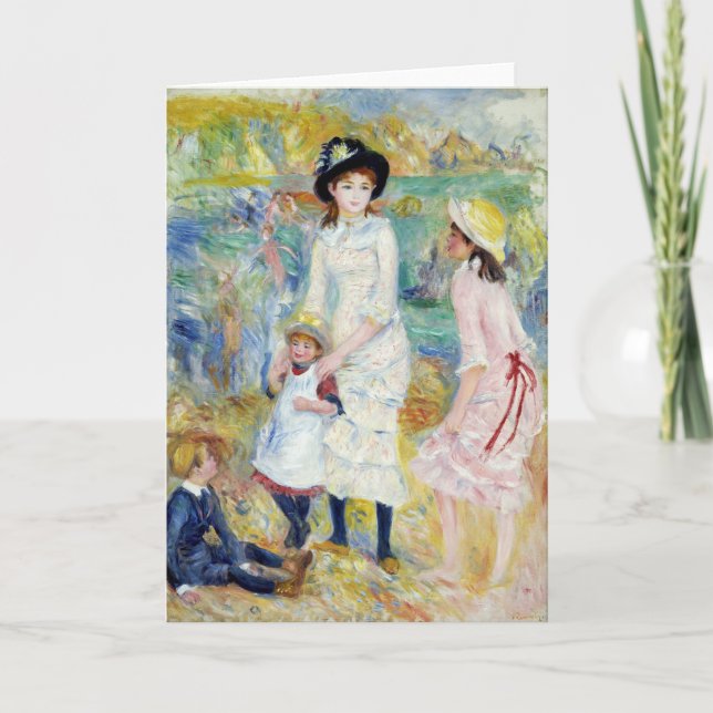 Renoir - Children on the Seashore, Guernsey Card (Front)