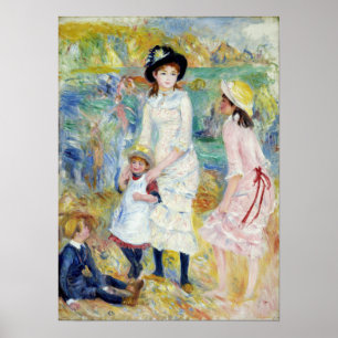 Renoir - Children on the Seashore, Guernsey Poster