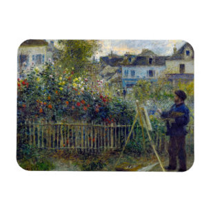 Renoir - Claude Monet Painting in his Garden Magnet