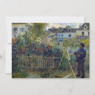 Renoir - Claude Monet Painting in his Garden Thank You Card