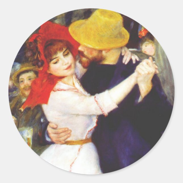 Renoir Dance at Bougival Stickers (Front)