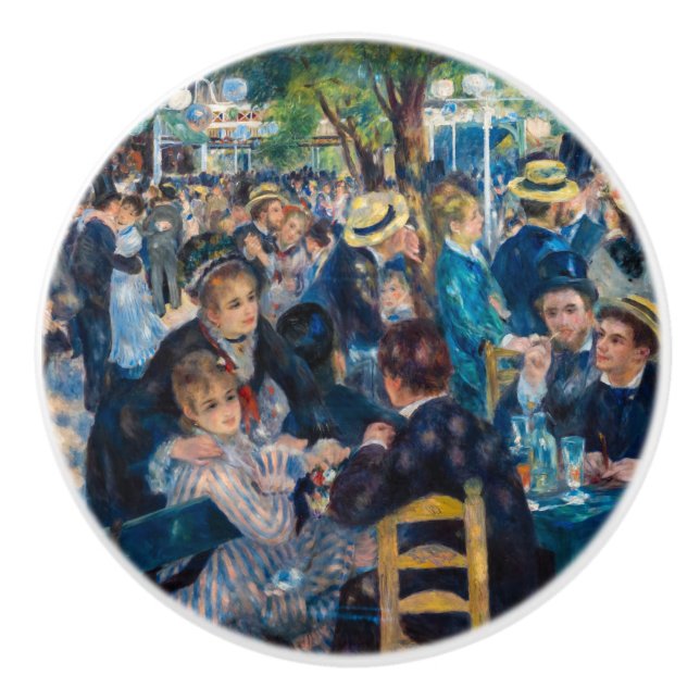 Renoir - Dance at Le Moulin de la Galette Ceramic Knob (Front)