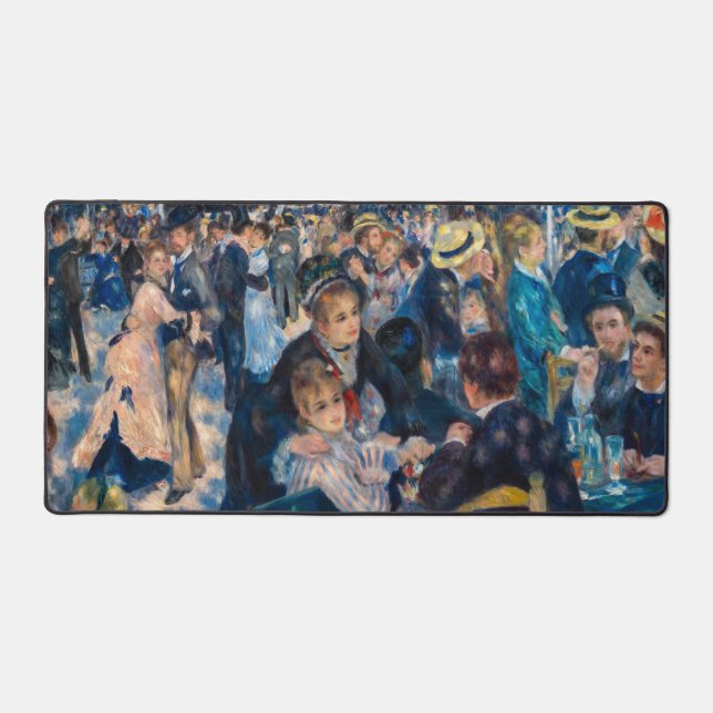 Renoir - Dance at Le Moulin de la Galette Desk Mat (Front)