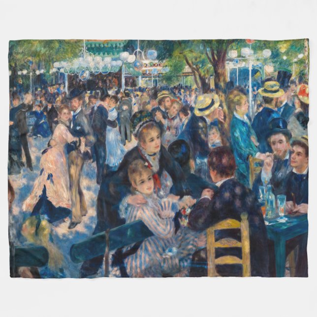 Renoir - Dance at Le Moulin de la Galette Fleece Blanket (Front (Horizontal))