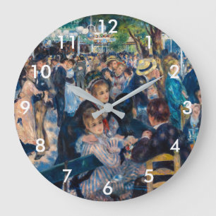 Renoir - Dance at Le Moulin de la Galette Large Clock
