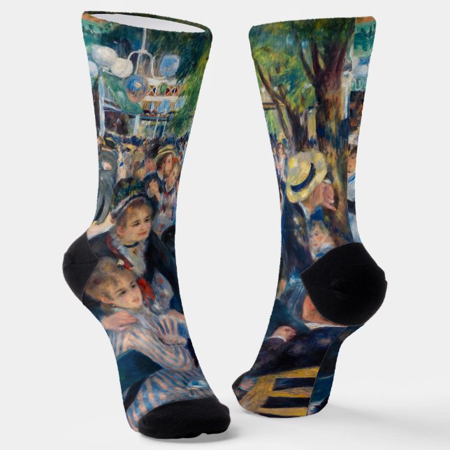 Renoir - Dance at Le Moulin de la Galette Socks (Angled)