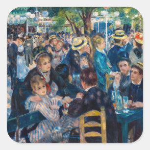 Renoir - Dance at Le Moulin de la Galette Square Sticker