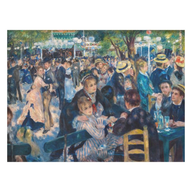 Renoir - Dance at Le Moulin de la Galette Tablecloth (Front (Horizontal))