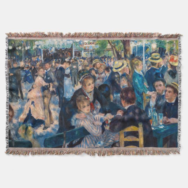 Renoir - Dance at Le Moulin de la Galette Throw Blanket (Front)