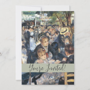 Renoir Dance at Moulin de la Galette Vintage Invitation
