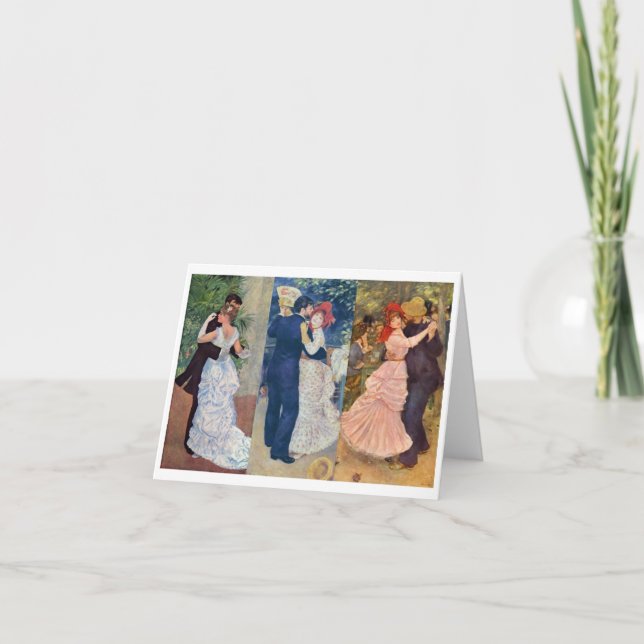 Renoir - Dance in the City, Country, and Bougival Card (Front)