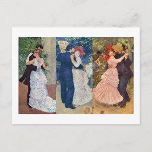 Renoir - Dance in the City, Country, and Bougival Postcard