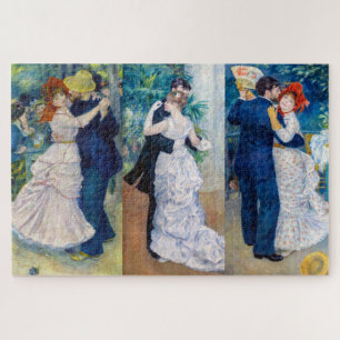 Renoir - Dance serie: Bougival, City & Country Jigsaw Puzzle