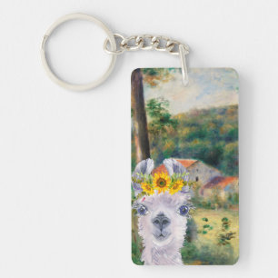 Renoir Environs of Briey and the Fancy Llama Key Ring