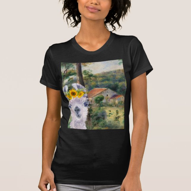 Renoir Environs of Briey and the Fancy Llama  T-Shirt (Front)
