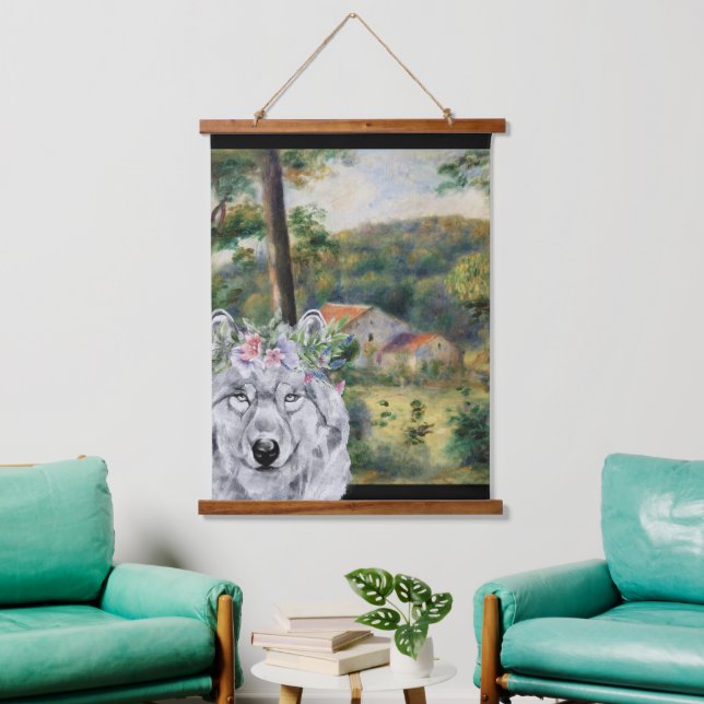 Renoir Environs of Briey and the Fancy Wolf  Hanging Tapestry (Living Room)