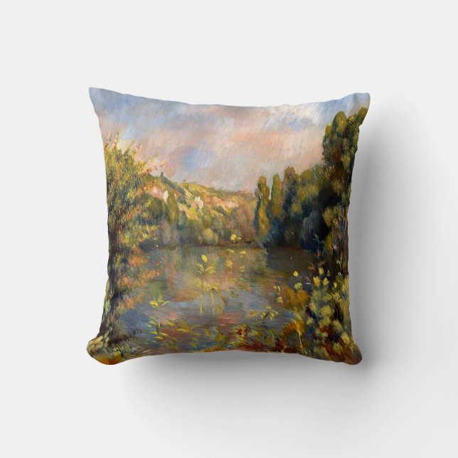 Renoir famous painting, Lakeside Cushion (Front)